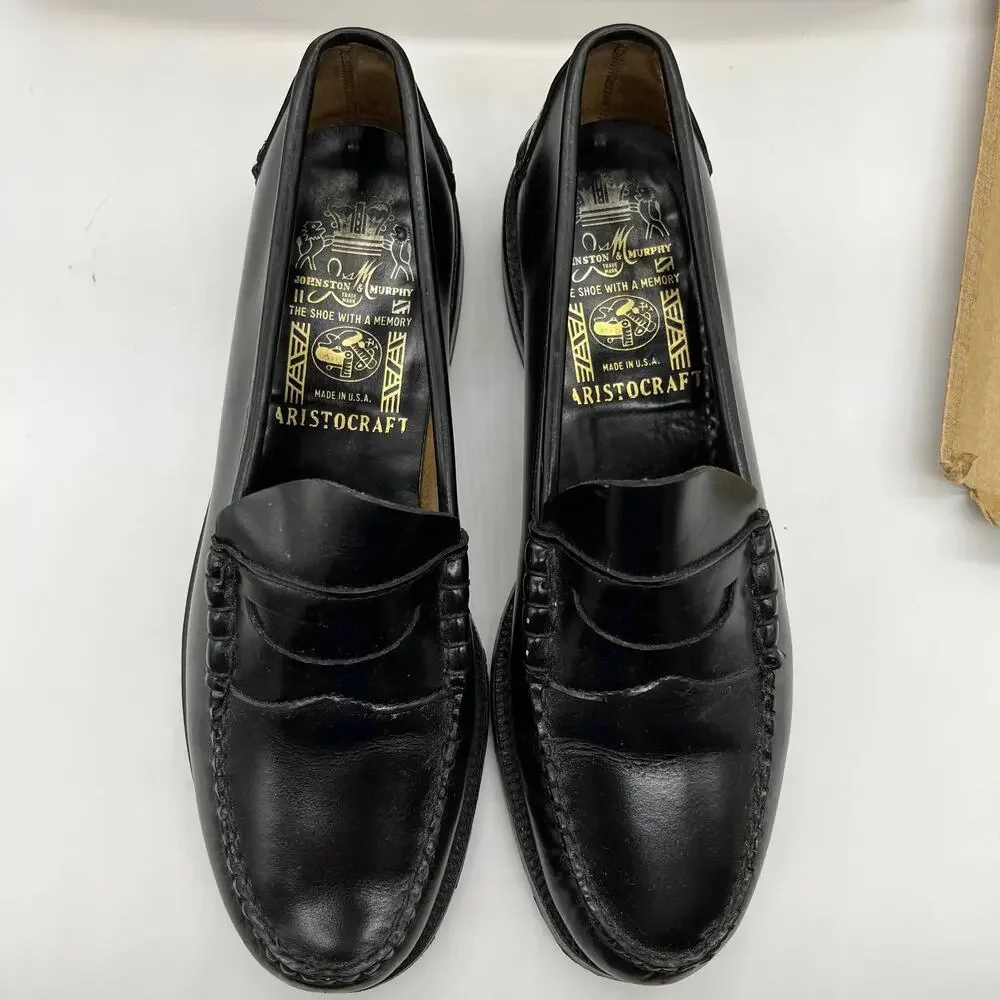 Johnston & Murphy Men's Leather Casual Shoes Size 9.5C